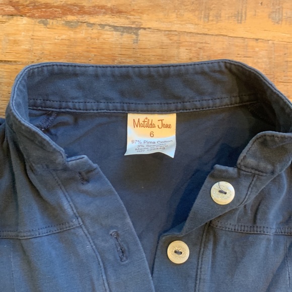 Matilda Jane Navy top, size 6 - Picture 2 of 4